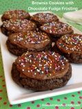 Brownie Cookies with Chocolate Fudge Frosting 2